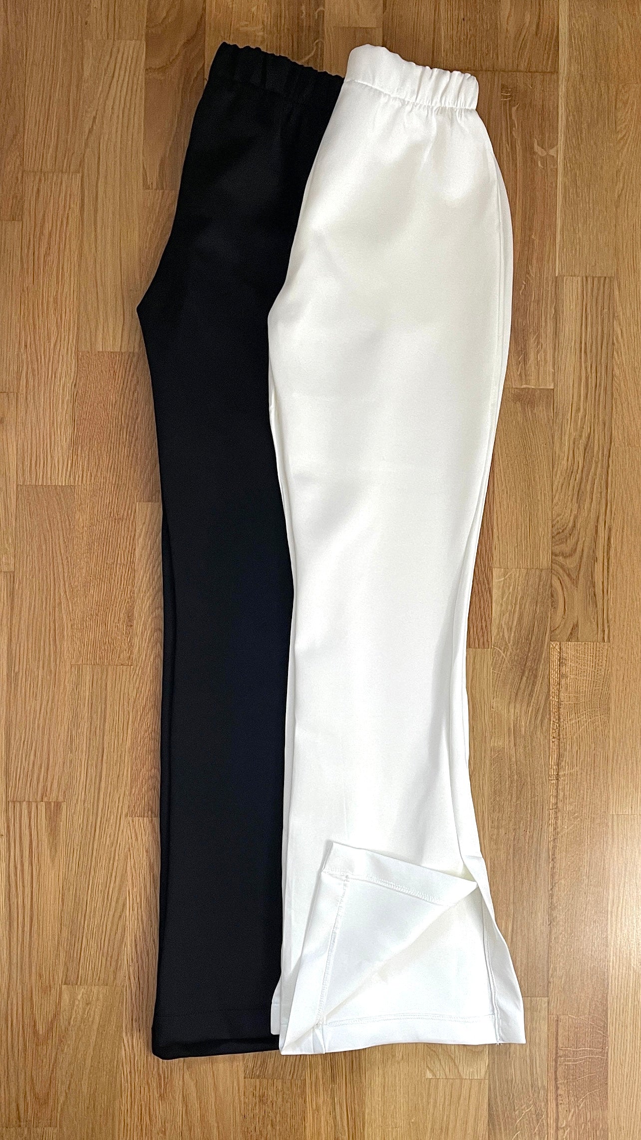 Scuba Split Flared Bukse — Hvit